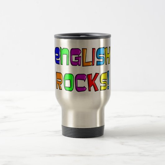 Englischlehrer-Geschenk-"englische Felsen! " Reisebecher (Mittel)