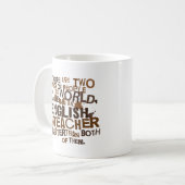 Englischlehrer-Geschenk Kaffeetasse (Vorderseite Links)