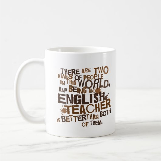 Englischlehrer-Geschenk Kaffeetasse (Links)