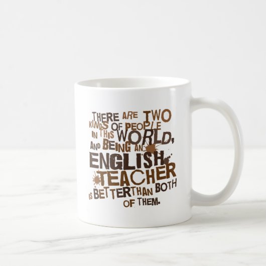 Englischlehrer-Geschenk Kaffeetasse (Rechts)