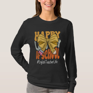 Englischlehrer glücklich Letzten Tag der Schule Co T-Shirt