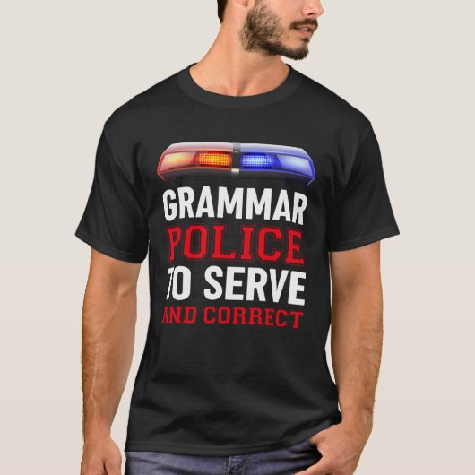 Englischlehrer Grammatikpolizei   1 T-Shirt (Vorderseite)
