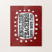Englischlehrer haben mehr Spaß beim Jigsaw-Puzzle Puzzle (Vertikal)