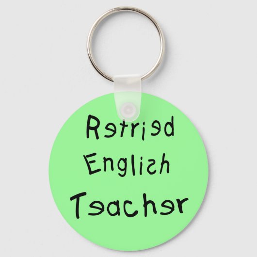 Englischlehrer (MISPELLED) Schlüsselanhänger (Vorderseite)
