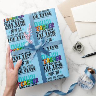 Englischlehrer nur wegen Vollzeit-Multi-Task Geschenkpapier