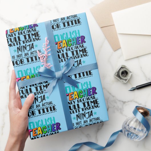 Englischlehrer nur wegen Vollzeit-Multi-Task Geschenkpapier (Schenken)