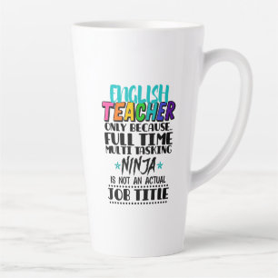 Englischlehrer nur wegen Vollzeit-Multi-Task Milchtasse