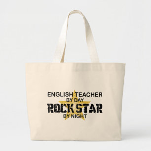 Englischlehrer-Rockstar Jumbo Stoffbeutel