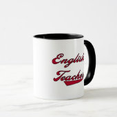 Englischlehrer-rote T-Shirts und Geschenke Tasse (VorderseiteRechts)