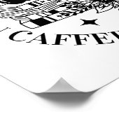 Englischlehrer spielen über Koffein und Commas Poster (Ecke)