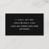 Englischlehrer Sprachlehrer Beruflich Visitenkarte (Rückseite)