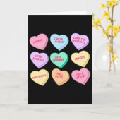 Englischlehrer Valentinstag Süßigkeiten Herz Engli Karte (Gelbe Blume)