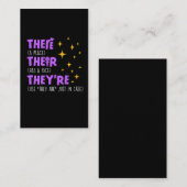 Englischlehrer Visitenkarte (Vorne/Hinten)