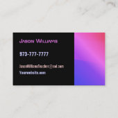 Englischlehrer-Visitenkarten Visitenkarte (Rückseite)