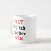 Englischlehrerin, am besten kaffeetasse (Vorderseite Links)
