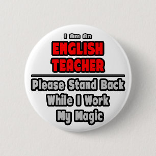 Englischlehrerin...arbeiten meine Magie Button