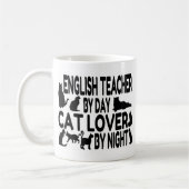 Englischlehrerin Cat Lover Kaffeetasse (Links)