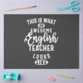 Englischlehrerin, Englischlehrerin Seidenpapier (Basteln)