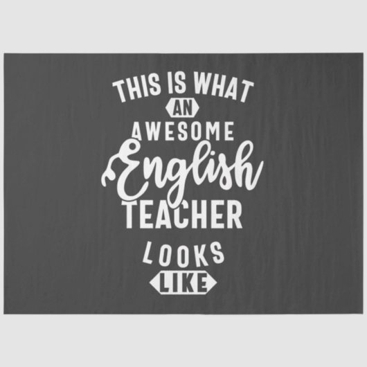 Englischlehrerin, Englischlehrerin Seidenpapier (Vorderseite)