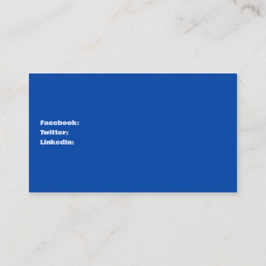 Englischlehrerin ESL Visitenkarte (Rückseite)