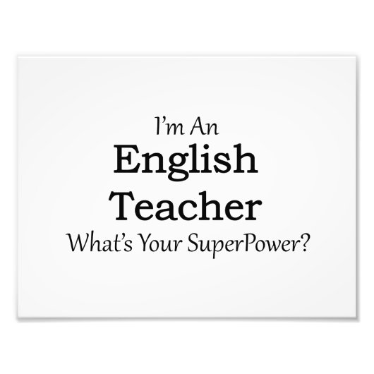 Englischlehrerin Fotodruck (Vorne)