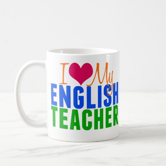 Englischlehrerin Kaffeetasse (Links)