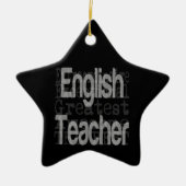 Englischlehrerin Keramik Ornament (Vorne)