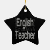 Englischlehrerin Keramik Ornament (Hinten)