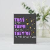 Englischlehrerin Postkarte (Stehend Vorderseite)