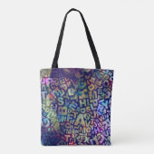 Englischlehrerin Schriftstellerin Alphabet Briefe  Tasche (Rückseite)