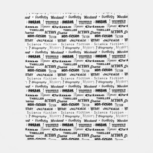 Englischlehrerin Schwarz und Weiß Fleecedecke (Vorderseite)