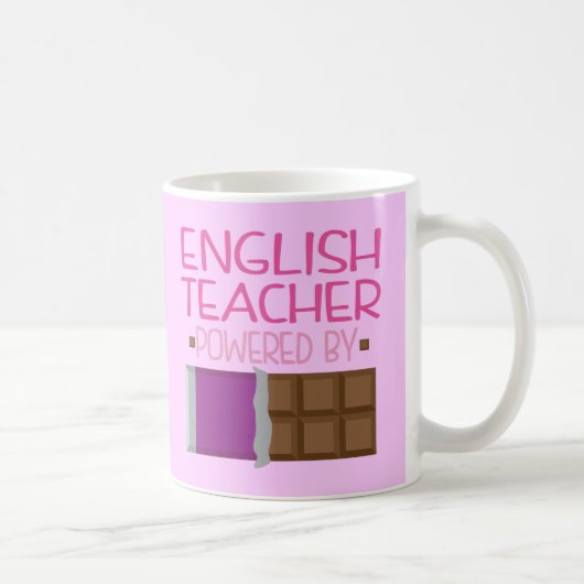 Englischlehrerschokolade Geschenk für sie Kaffeetasse (Rechts)