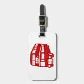 Englischlondon-Bus Gepäckanhänger (Vorderseite vertikal)