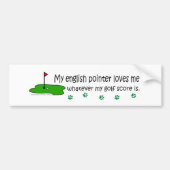 EnglischPointer Autoaufkleber (Vorne)