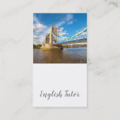 Englischunterricht - individuelle Visitenkarte (Rückseite)