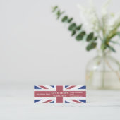 Englischunterricht — Werbekarten Mini Visitenkarte (Stehend Vorderseite)