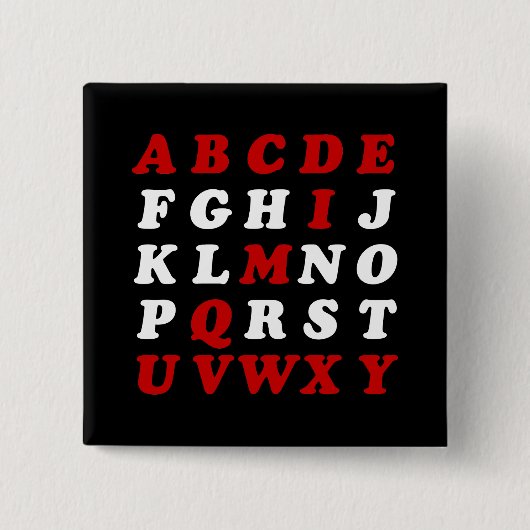 English Alphabet Button (Vorderseite)