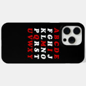 English Alphabet Case-Mate iPhone Hülle (Rückseite (Horizontal))