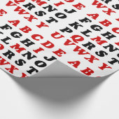 English Alphabet Geschenkpapier (Ecke)