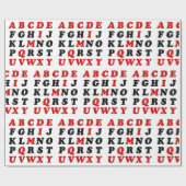 English Alphabet Geschenkpapier (Flach)