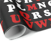 English Alphabet Geschenkpapier (Rolleneckpunkt)