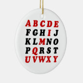 English Alphabet Keramik Ornament (Rechts)