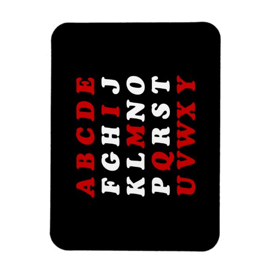 English Alphabet Magnet (Vertikal)