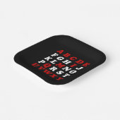 English Alphabet Pappteller (Gewinkelt)