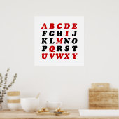 English Alphabet Poster (Küche)