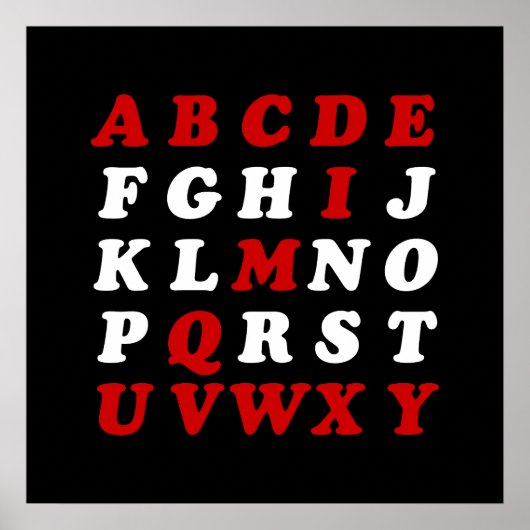 English Alphabet Poster (Vorne)