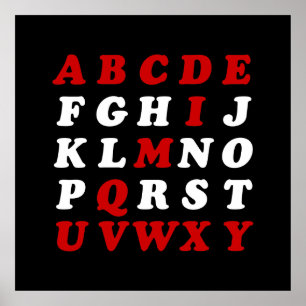 English Alphabet Poster