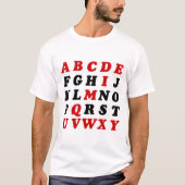 English Alphabet T-Shirt (Vorderseite)
