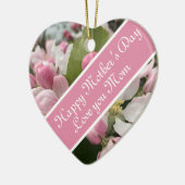 English Apple Blossom Muttertag Keramik Ornament (Links)