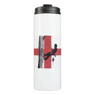 English Arb Art Arborist Tree Surgeon Chainsaw Thermosbecher